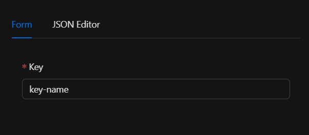 Memory check node configuration form