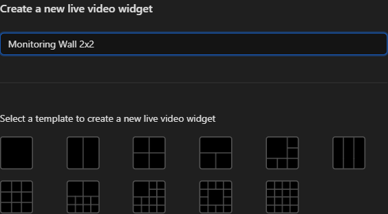 Layout templates for a video layout