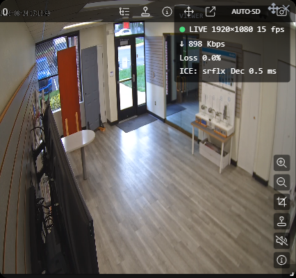 Stream statistics over the image