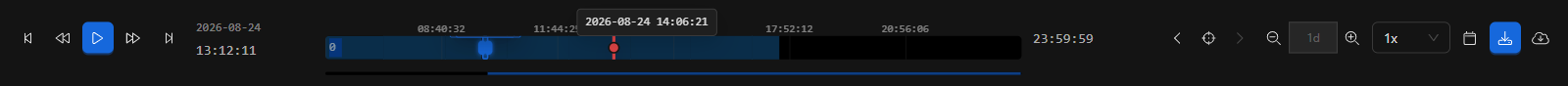 Playback mode timeline