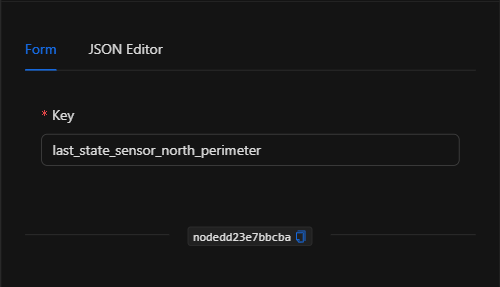 Formulario configurado del nodo Eliminar Memoria