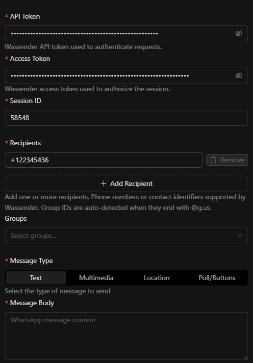 Configuración del Nodo